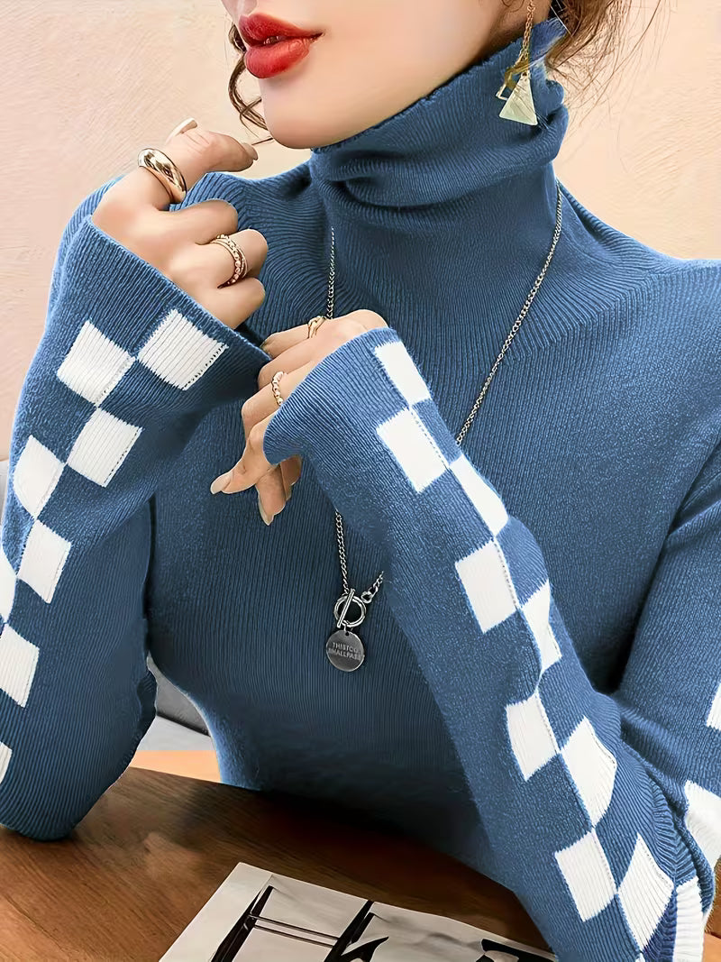 Women's High-Neck Slim-Fit Base Layer Sweater