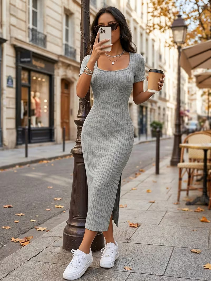 Women's Elegant Long Slit Dress