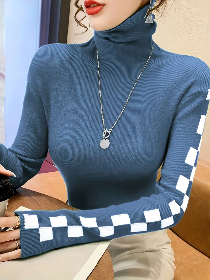 Women's High-Neck Slim-Fit Base Layer Sweater