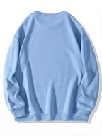 Women's Preppy Los Angeles Print Crew Neck Sweatshirt