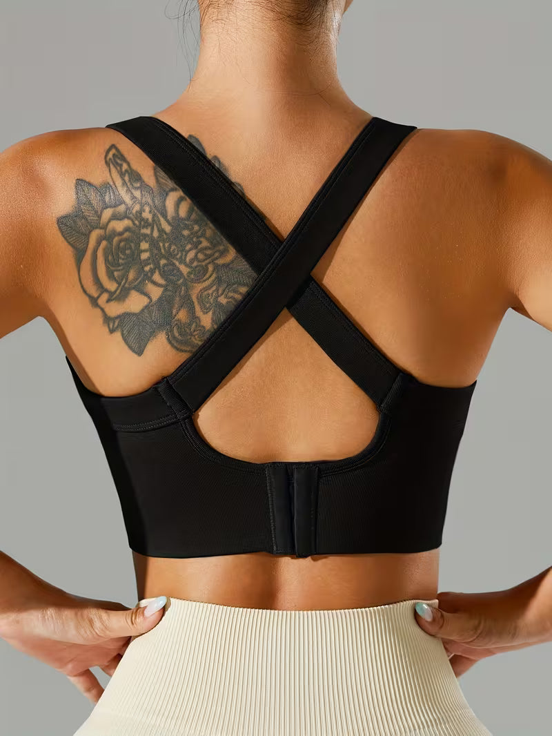 Women's Strappy Crisscross Sports Bra
