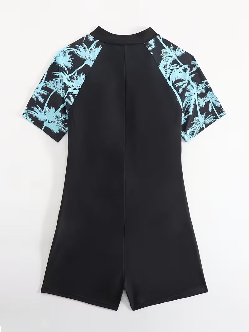 Women's Zipper Competition Swimsuit