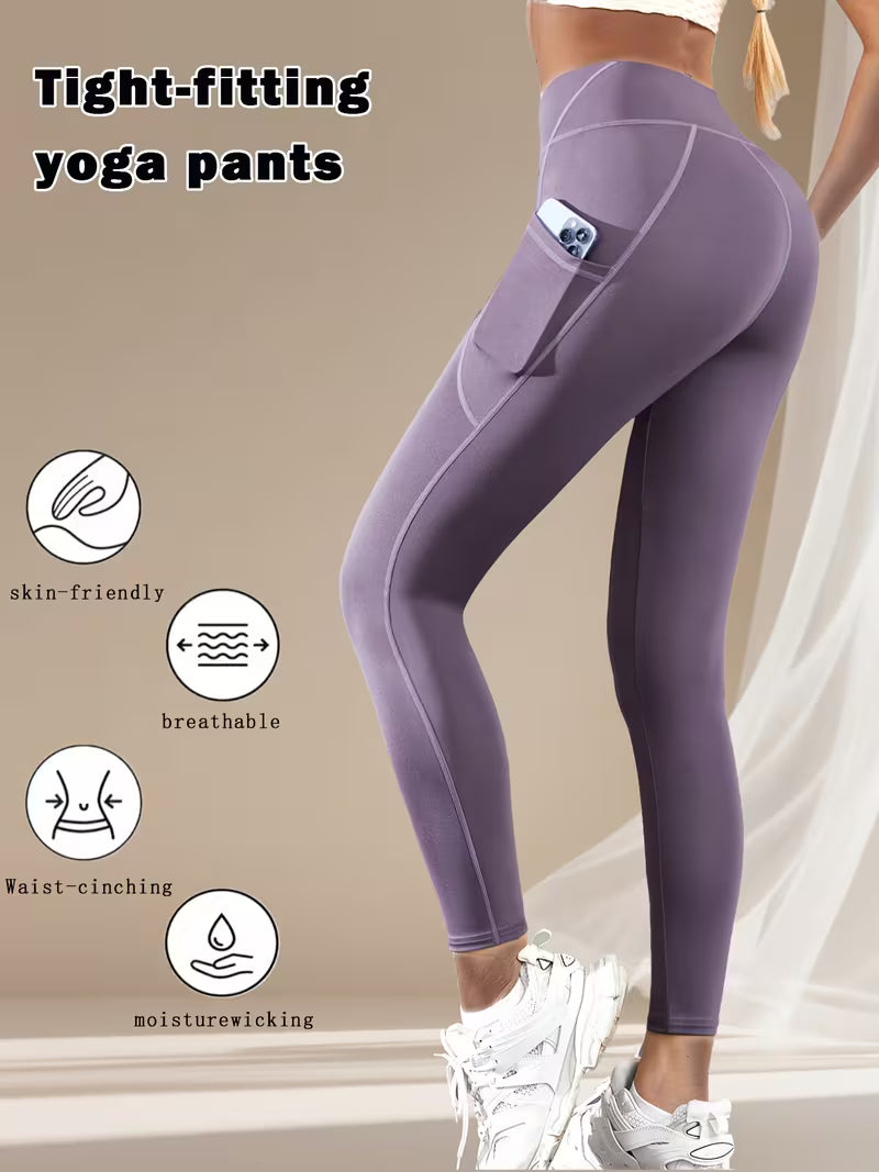 Women's High-Waist Butt-Lifting Running Leggings