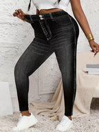 Women's Plus Size Digital Print Leggings