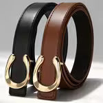 Women's 2-Pack Detachable PU Leather Belts