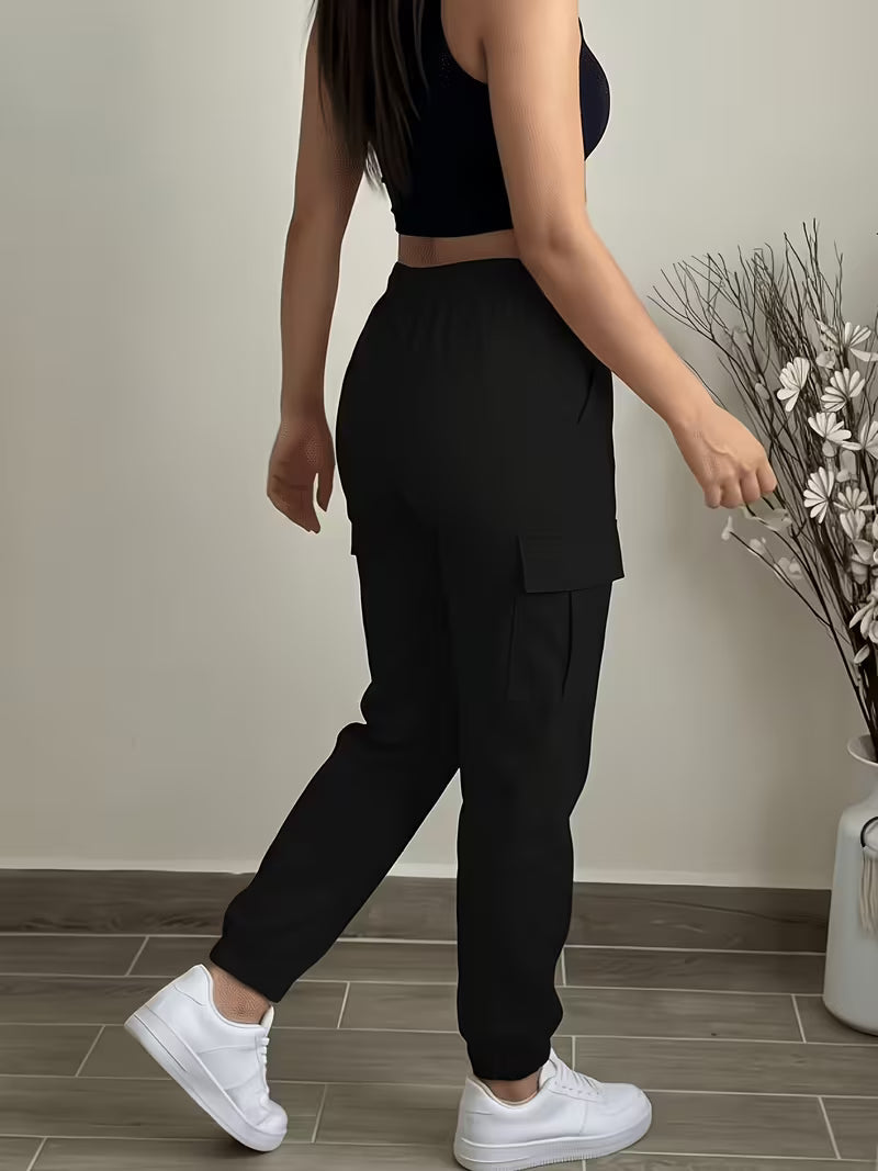 Women's Pocket Drawstring Cargo Joggers