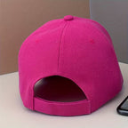 Women's Pink Butterfly Print Baseball Cap