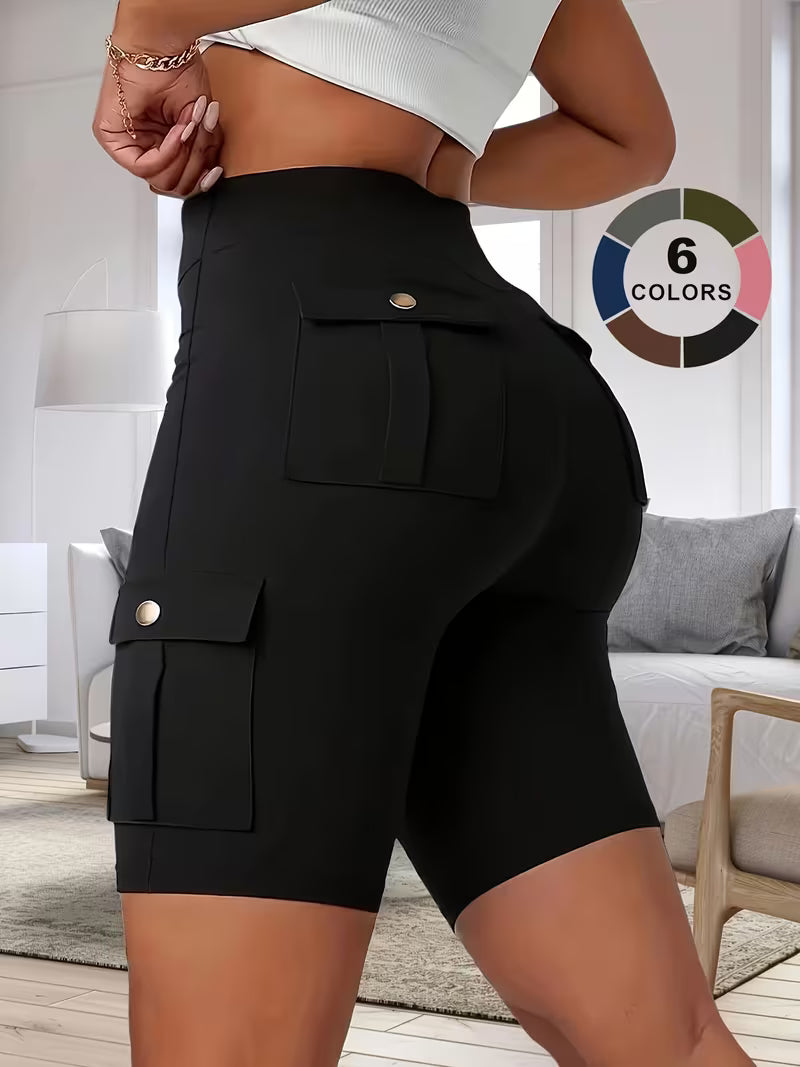 Women's High-Waist Pocket Lounge Shorts
