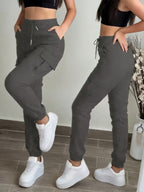 Women's Pocket Drawstring Cargo Joggers