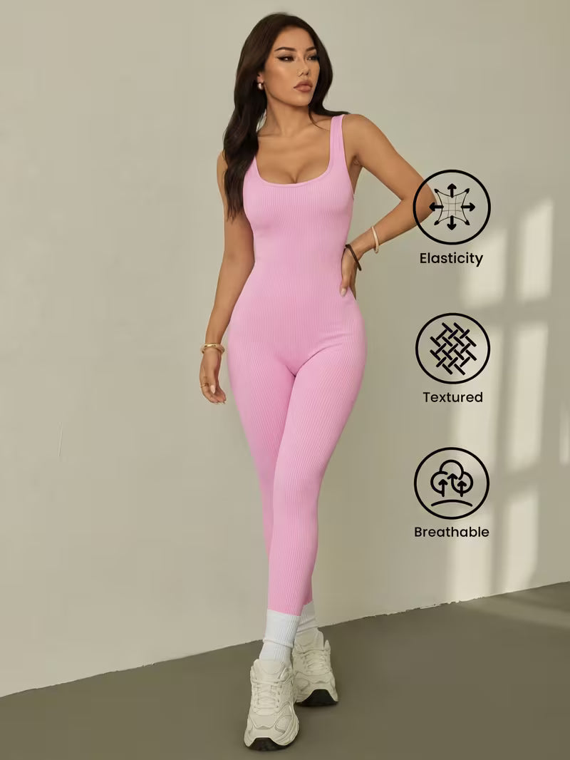 Women's Tummy Control Seamless Ribbed Shapewear Bodysuit