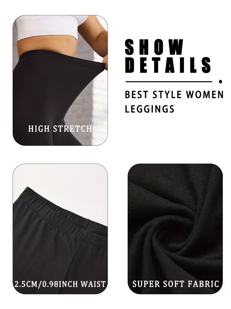 Women's Super Soft Sports Leggings, 2-Pack