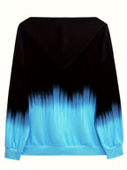 Women's Open-Front Zip Sweatshirt, Loose Fit