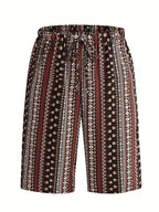 Women's Hawaiian Print Bermuda Beach Shorts