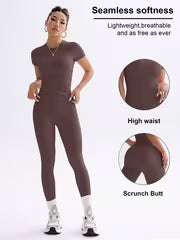 Women's Fitted Fitness Two-Piece Set