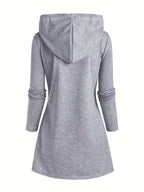 Women's Front Cross Letter Print Hoodie