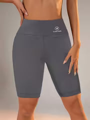 Women's Plus Size Airplane Print Sports Shorts