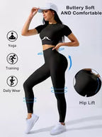 Women's 2-Piece Yoga Top & Legging Set
