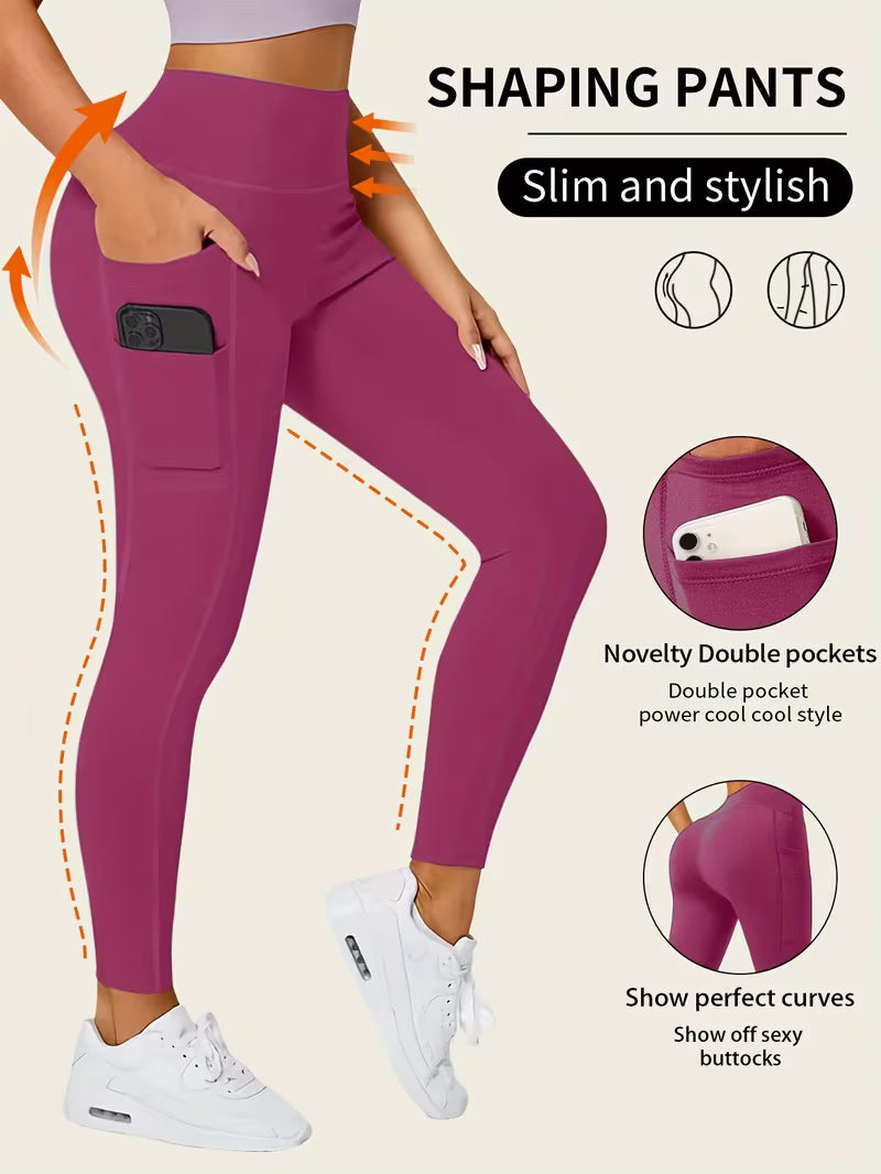 Women's High-Waisted Double Pocket Leggings
