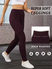 Women's Super Soft High-Waist Tummy Control Leggings