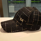 Women's White Letter Print Casual Baseball Cap