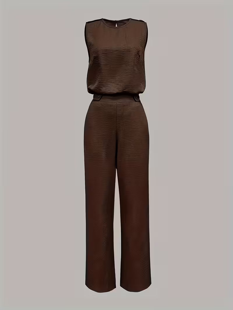 Women's Sleeveless Tank Top & Long Pants Set