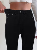 Women's Black High-Waisted Skinny Jeans
