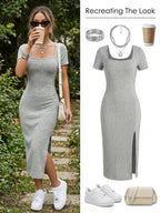 Women's Elegant Long Slit Dress