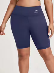 Women's Plus Size Airplane Print Sports Shorts
