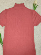 Women's Ice Fiber Half-Collar Short Sleeve Pullover
