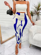 Women's Zebra Print High-Waisted Fishtail Pencil Skirt