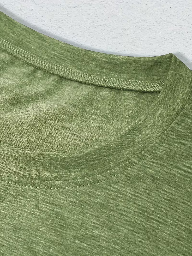 Women's Mountain Print Casual T-Shirt, Short Sleeve
