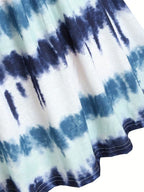 Women's Tie-Dye Print Sleeveless Backless Dress