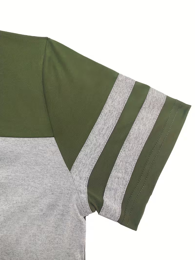 Women's Contrast Stretch Top & Pants Set