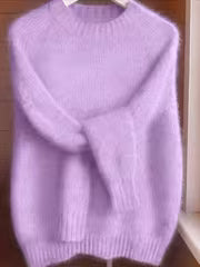 Women's Brushed Mohair Blend Raglan Sweater