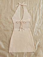 Women's Hollow Tie-String Mid-Length Dress