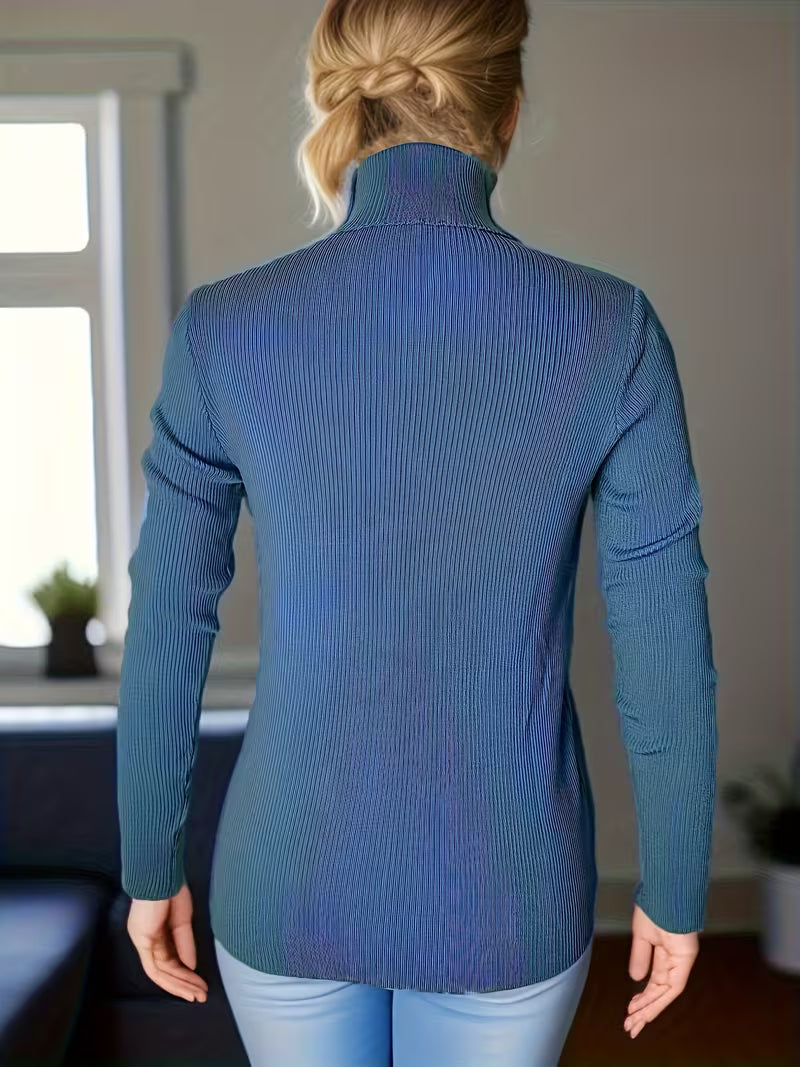 Women's High-Neck Slim-Fit Base Layer Sweater