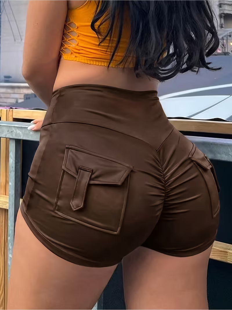 Women's Y2K Style Fitted Short Shorts