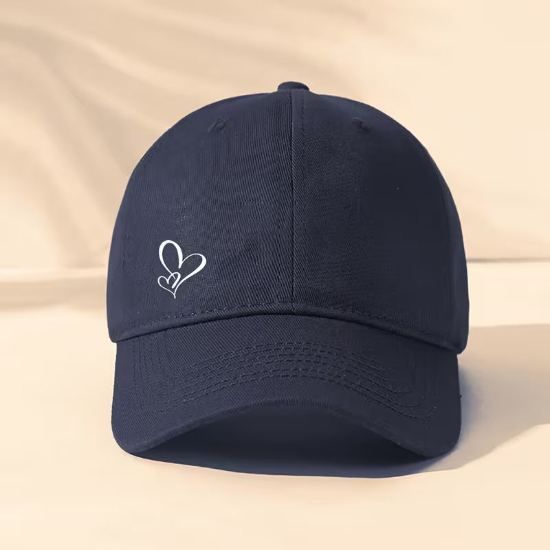 Heart Pattern Adjustable Baseball Cap