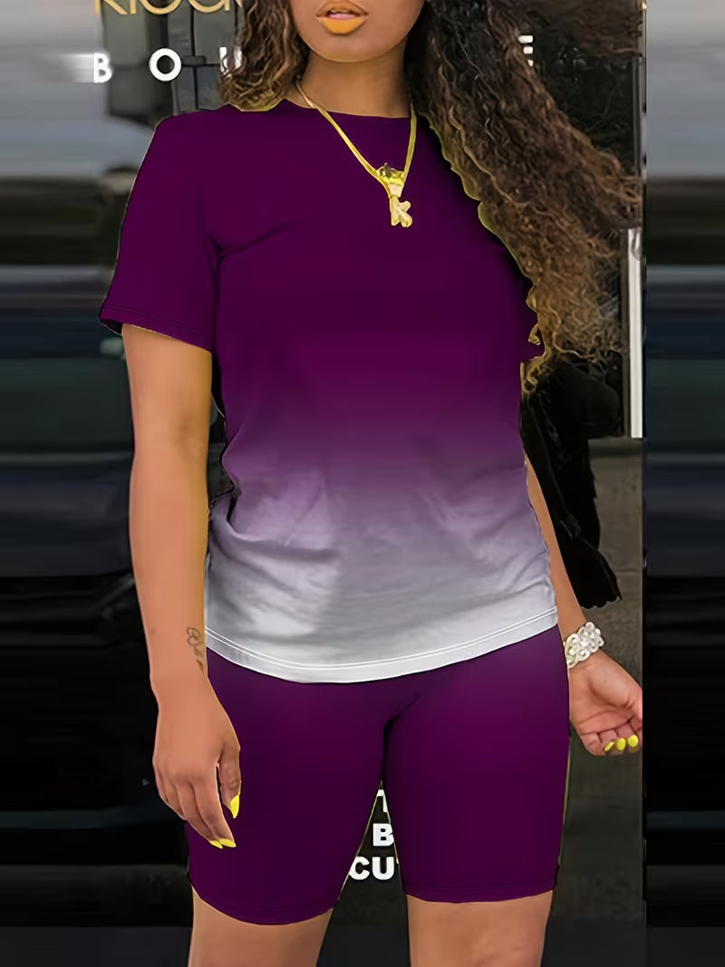 Women's T-Shirt and Shorts Set