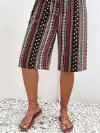 Women's Hawaiian Print Bermuda Beach Shorts