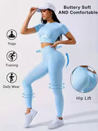 Women's 2-Piece Yoga Top & Legging Set