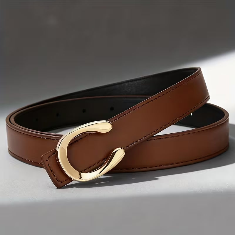 Women's 2-Pack Detachable PU Leather Belts