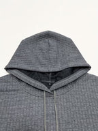 Women's Waffle Knit Hooded Sweatshirt for Fall & Winter
