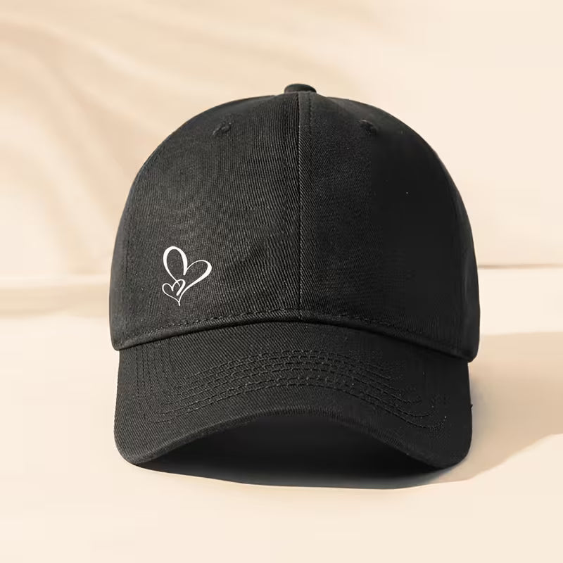 Heart Pattern Adjustable Baseball Cap