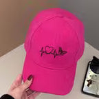 Women's Pink Butterfly Print Baseball Cap