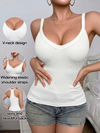 Women's 2-in-1 Padded Cami Tank Top