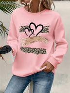 Women's Casual Crew Neck Graphic Print Sweatshirt