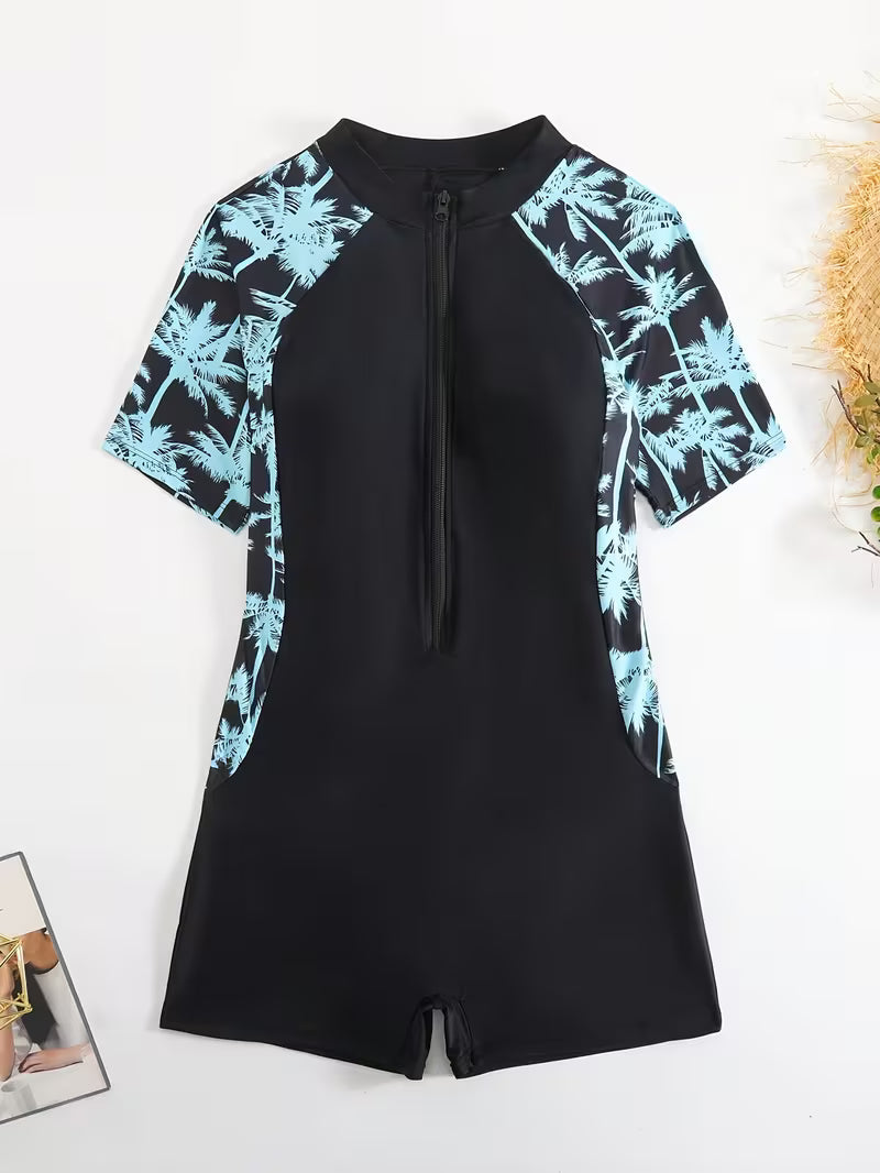 Women's Zipper Competition Swimsuit