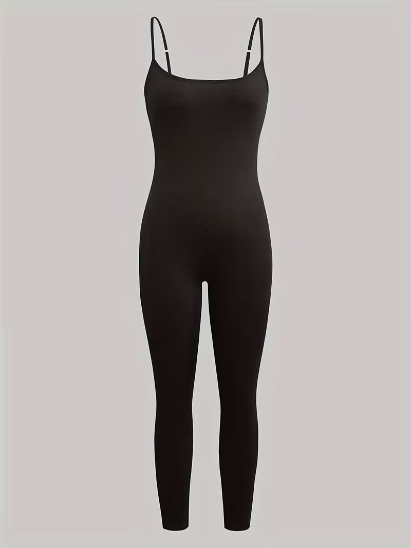 Women's Solid Color Jumpsuit Shorts