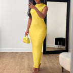 Women's Casual Sleeveless Round Neck Summer Dress